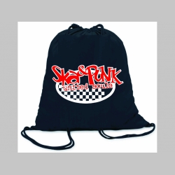SKA Punk United Souls ľahké sťahovacie vrecko ( batôžtek / vak ) s čiernou šnúrkou, 100% bavlna 100 g/m2, rozmery cca. 37 x 41 cm